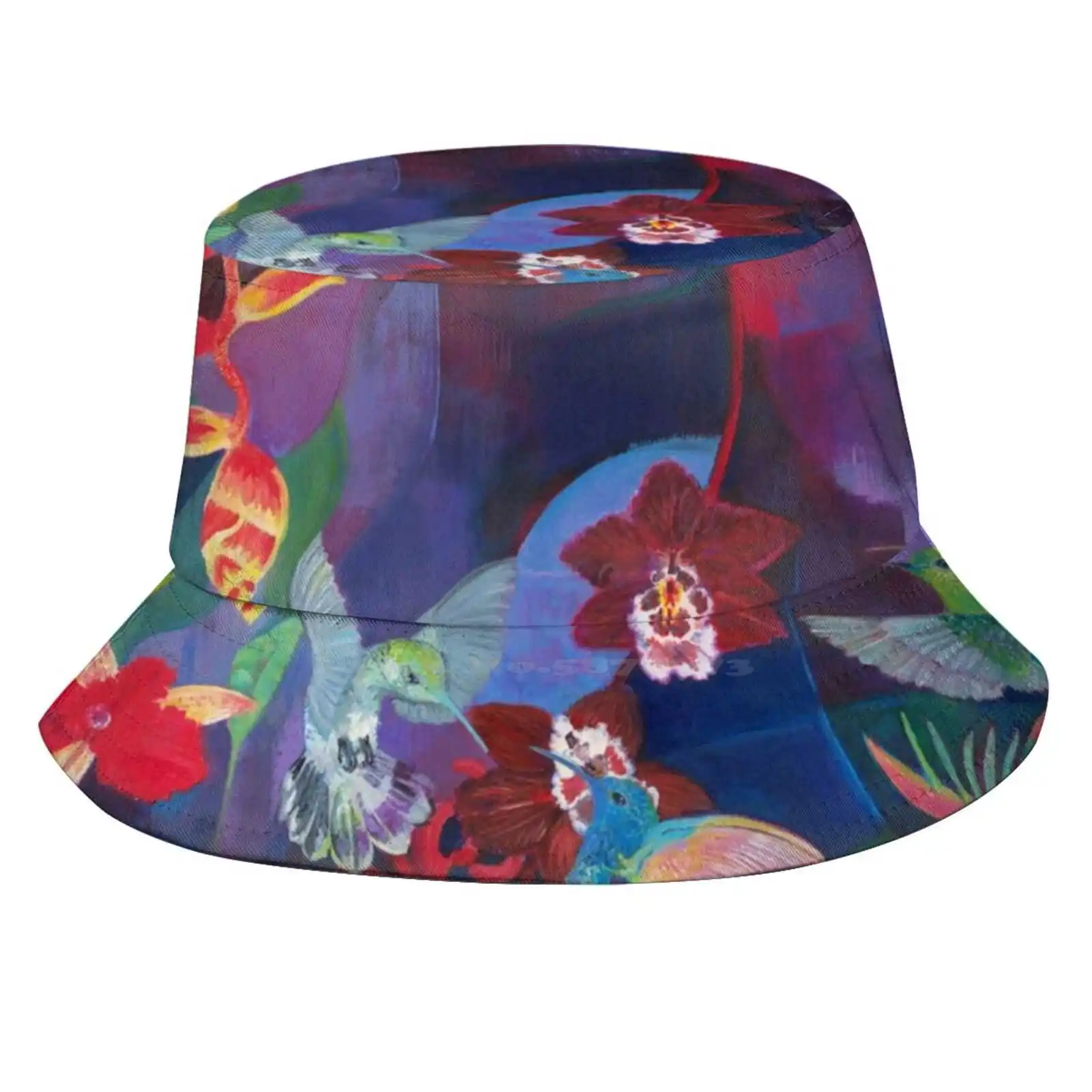 Hummingbird Carnival Sun Cap Fisherman Hat Bucket Hats Hummingbirds Tropical Colourful Magical Show Stopping Trinidad