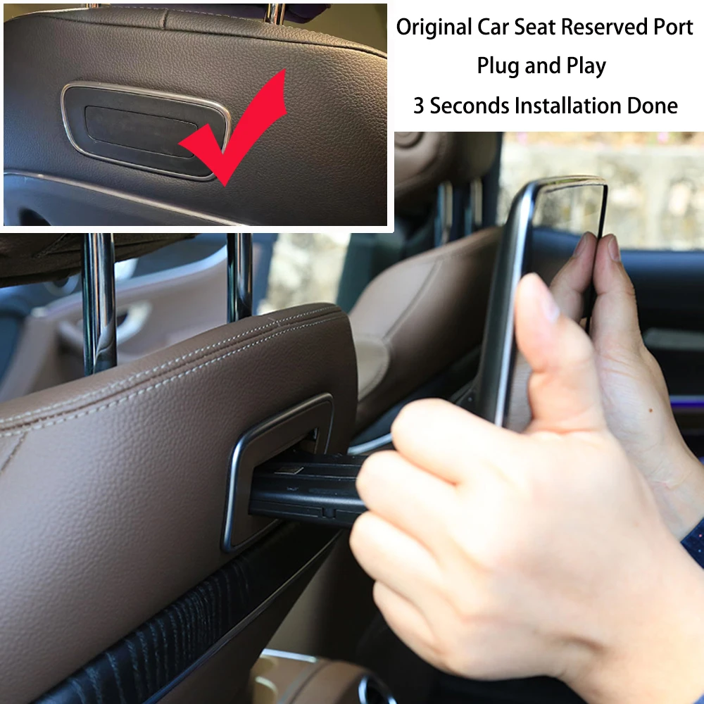 For Mercedes Benz W205 W213 W463 W222 W447 W167 X253 X167 Android IPS 4K HD Screen Headrest Rear Seat Entertainment Video Player