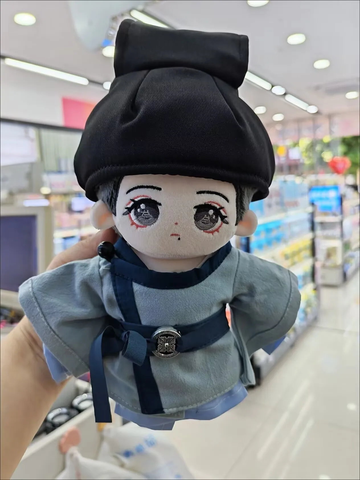 ตุ๊กตาผ้าฝ้าย "Zanghai Zhuan" 20 ซม. คุณลักษณะของ Xiao Zhan ตุ๊กตาอุปกรณ์ต่อพ่วงอย่างเป็นทางการของดาว ของขวัญจากลอร์ดจางไห่