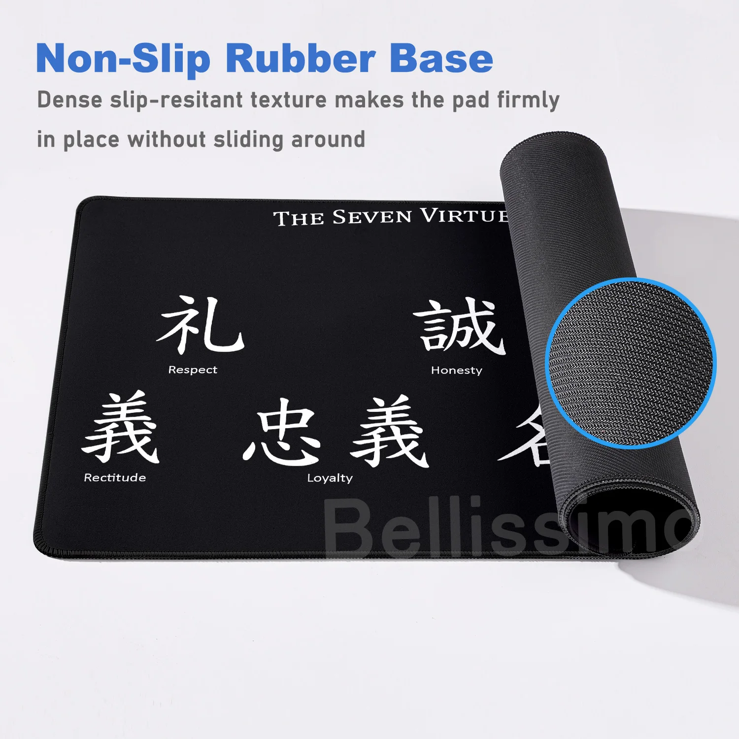 Hanzi Symbol E-Sports Mousepad Large Locking Edge Mouse Mats Chinese Character "Love" Speed Mouse Pad 900×400mm Surface Desk Mat