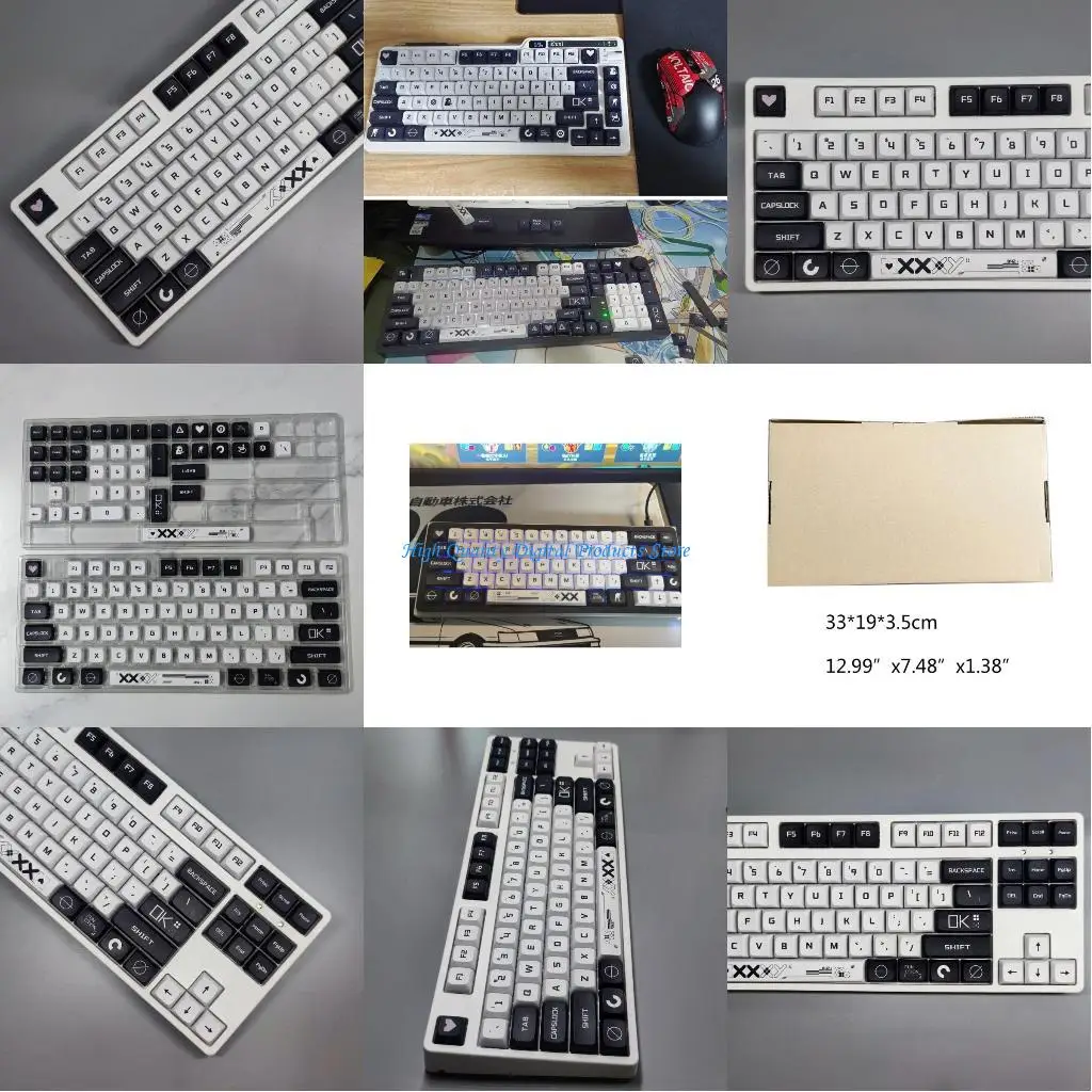 

U2JE Replacement Cap Set 118pcs PBT Heat Sublimation for Mechanical Keyboard