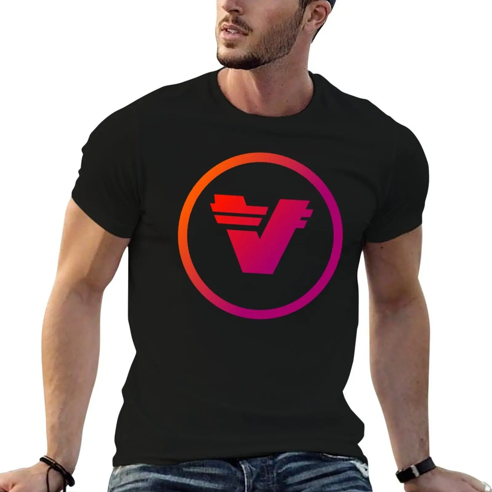 Verasity crypto logo, VRA T-Shirt t shirts for man slim fit anime tshirt t shirt man designer T-shirt