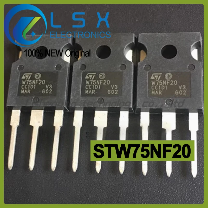 

10 шт. STW75NF20 W75NF20 75A 200V TO-247 Новые и оригинальные