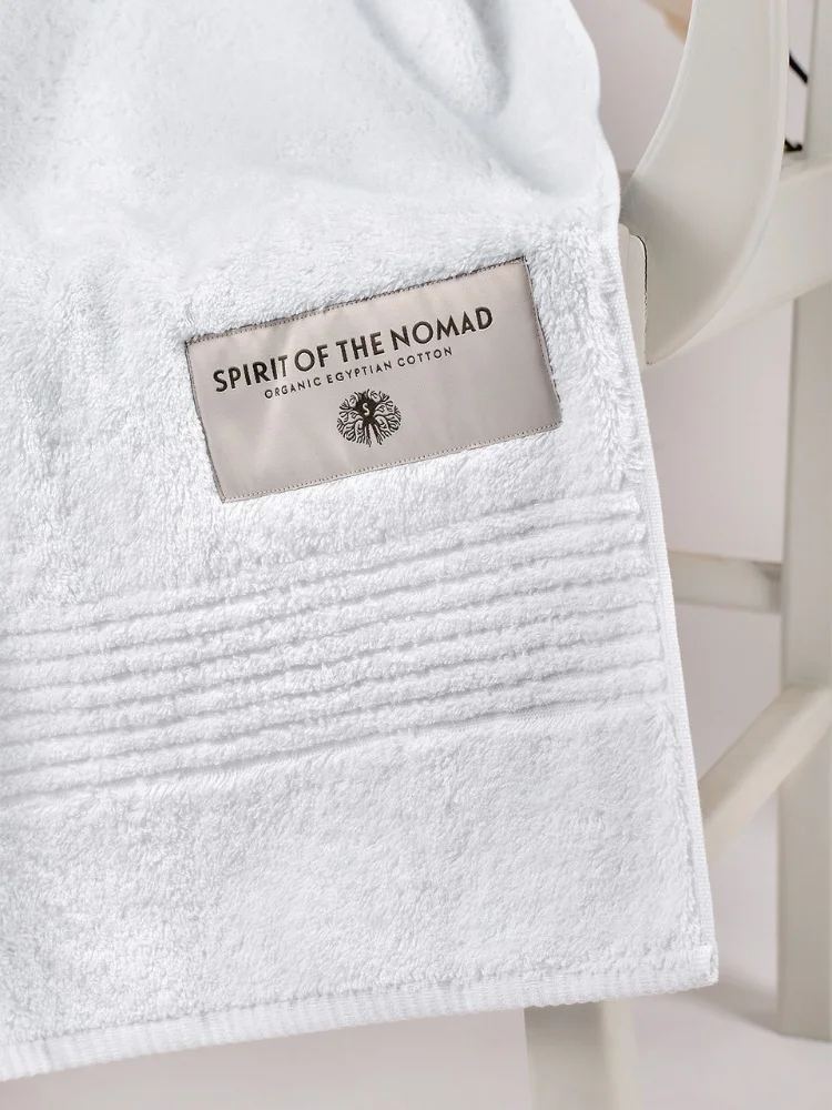 %100 Egyptian Cotton Face Towel 1 Piece Brown & White Absorbent Soft Plain 50x70Cm 700Gsm Thick Heavy 250Gram Bath Home Textile