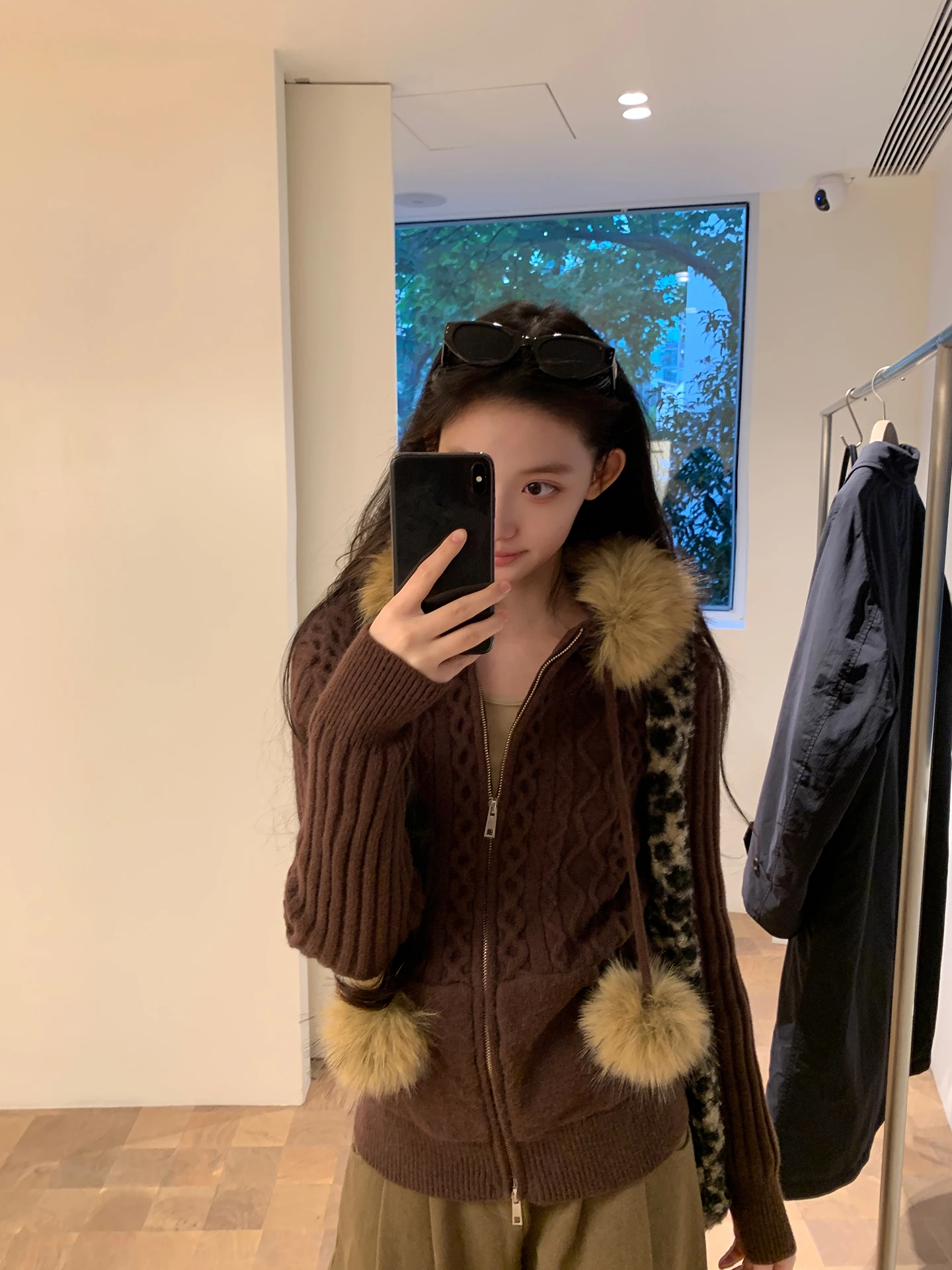 Cárdigan Abierto de Punto Rojo Estilo Celebridad para Mujer, Nuevo Modelo 2025, Top de Moda de Invierno, Diseño Único, Chaque...