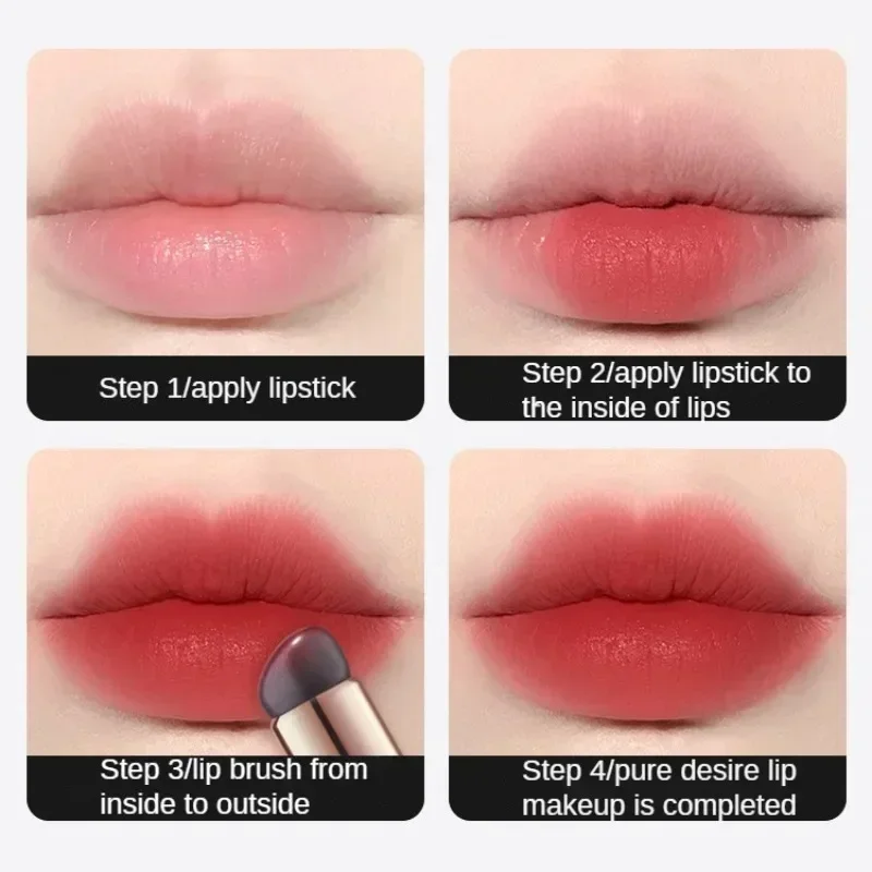 Silicone Lip Brush Angled Concealer Makeup Brush Tool Portable Round Head Like Fingertips Q Soft Lipstick Concealer Brush