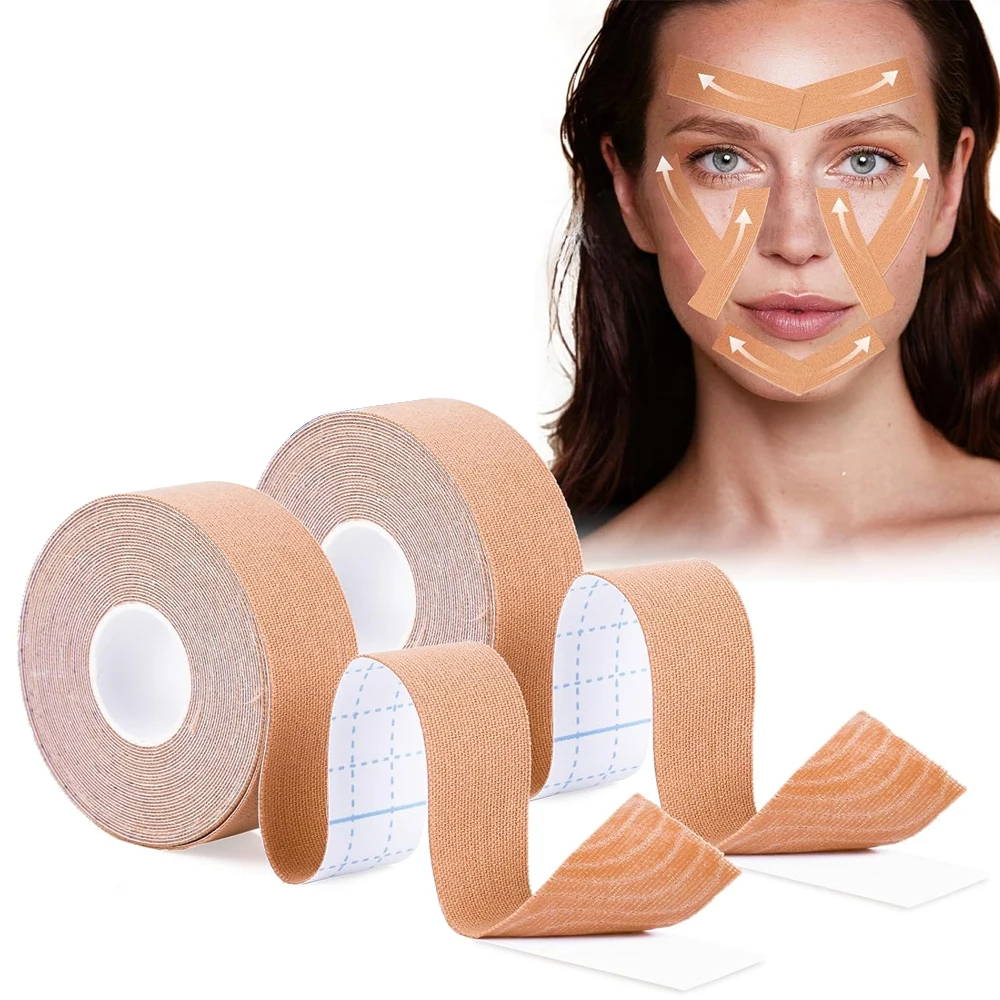 1 pcs Facial Myofascial Lift Tape Face Lift Tape Face Toning Belts Anti Wrinkle Patches Anti Freeze Stickers Neck Lift Tape