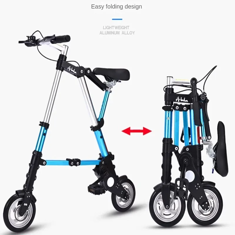 8 Inch Aluminum Folding Bike Mini Wheel Portable Commuter Bicycle for Adults Teens