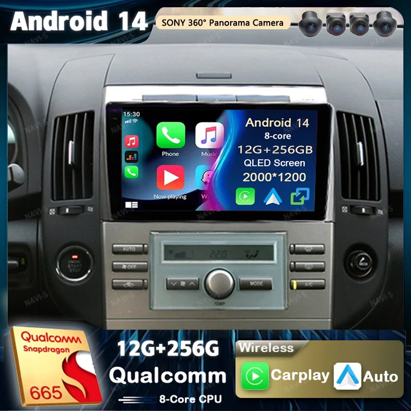 

Android 14 Carplay Auto For Toyota Corolla Verso 2004 - 2009 Car Radio Player Multimedia stereo Navigation 4G+WIFI Head Unit DVD