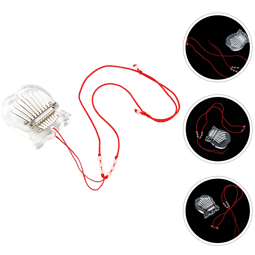 

Acrylic Kalynba Small Musical Instruments Handheld Thumb Piano Clear Beginners Mini Child