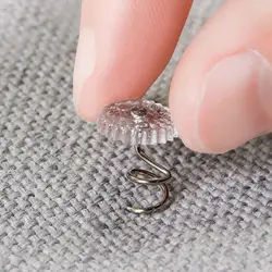 20Pcs Sofa Cushion Fixing Nail Twisting Nail 1.5*1cm Blankets Cover Bed Skirts Non-Slip Clear Grippers Holder Upholstery Parts