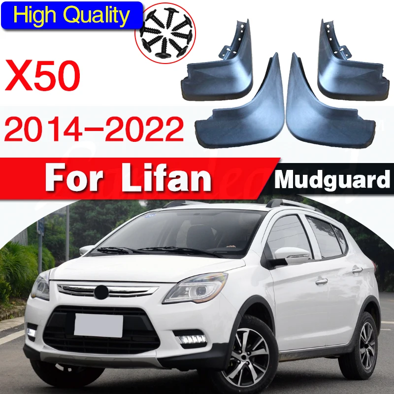 4x Car Mud Flaps Guards For LIFAN X50 2014-2022 Mudflaps Splash Guard Matte Protection Mudguards Car Accessories wheel