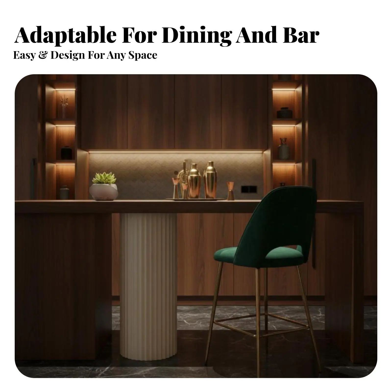 Elegant Table Support Modern Wave Form Decorative Base for Aesthetic Auxiliary Table and Bauhaus Furniture