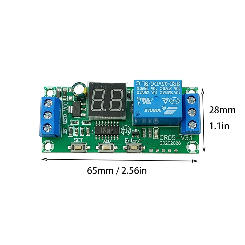 DC 5V 12V 24V Timer Delay Relay Module Multifunction Infinite Timing Programmable Delay Time Switch Module