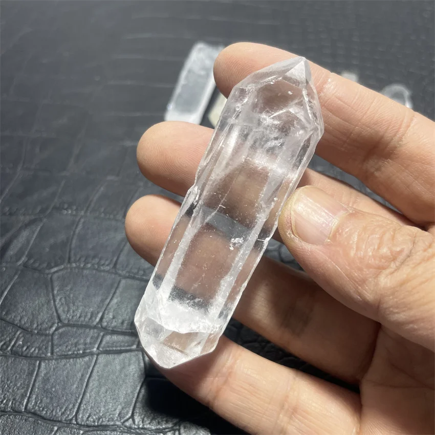 Natural crystal quartz stone Clear Double end Lemurian Seed  Quartz Natural Point Cluster Crystal Rough Healing