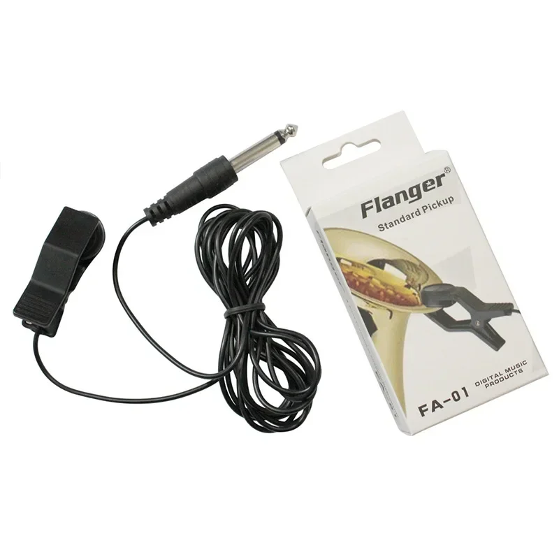 Flanger FA-01 Guitar Pickup Professional Clip On Microphone Guitar Accessories Pickup for Violin Banjo Mandolin Ukulele Sax