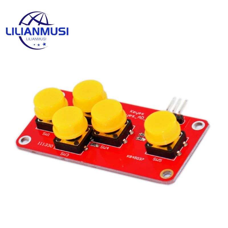 Módulo Eletrônico Building Block para Arduino Development Board, AD Simulação Teclado, Game Keys são aplicáveis ao teclado