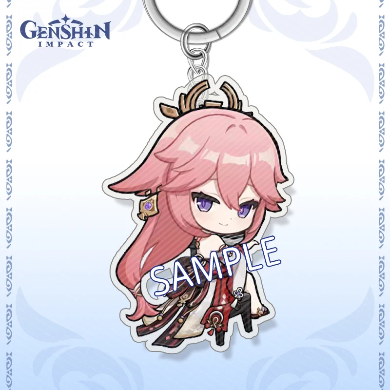 

Anime Genshin Impact Yae Miko Keqing Cyno Chongyun Cosplay acrylic Student bag pendant ambitus Game gift