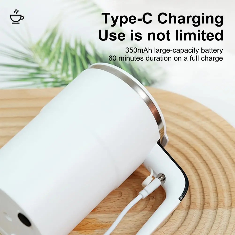 

Умная магнитная чашка для перемешивания, 380 мл, с ЖК-дисплеем и обнаружением температуры, самоперемешивающаяся кофейная кружка, магнитная чашка для перемешивания, перезаряжаемая авто