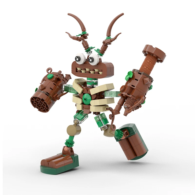 Buildmoc Mijn Zingende Monsters Wubbox Bouwstenen Set Hout Robot Koor Mecha Bakstenen Spel Idee Speelgoed Kinderen Kind Verjaardagscadeau