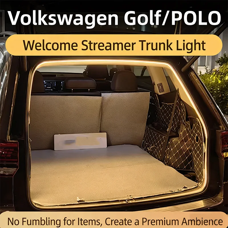 

LED Rear Trunk Light Bar For Volkswagen Golf Polo White Warm White Car Trunk Modified Atmosphere Lamp Interior Light