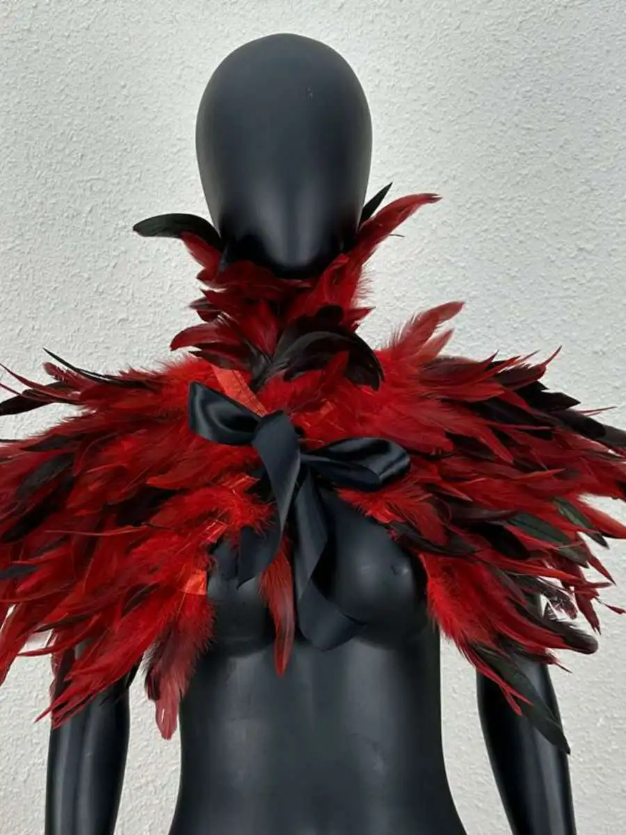 halloween-feather-cloak-party-costume-accessory-shawl-fake-collar-role-play-festival-accessories-unbranded-2023-autumn