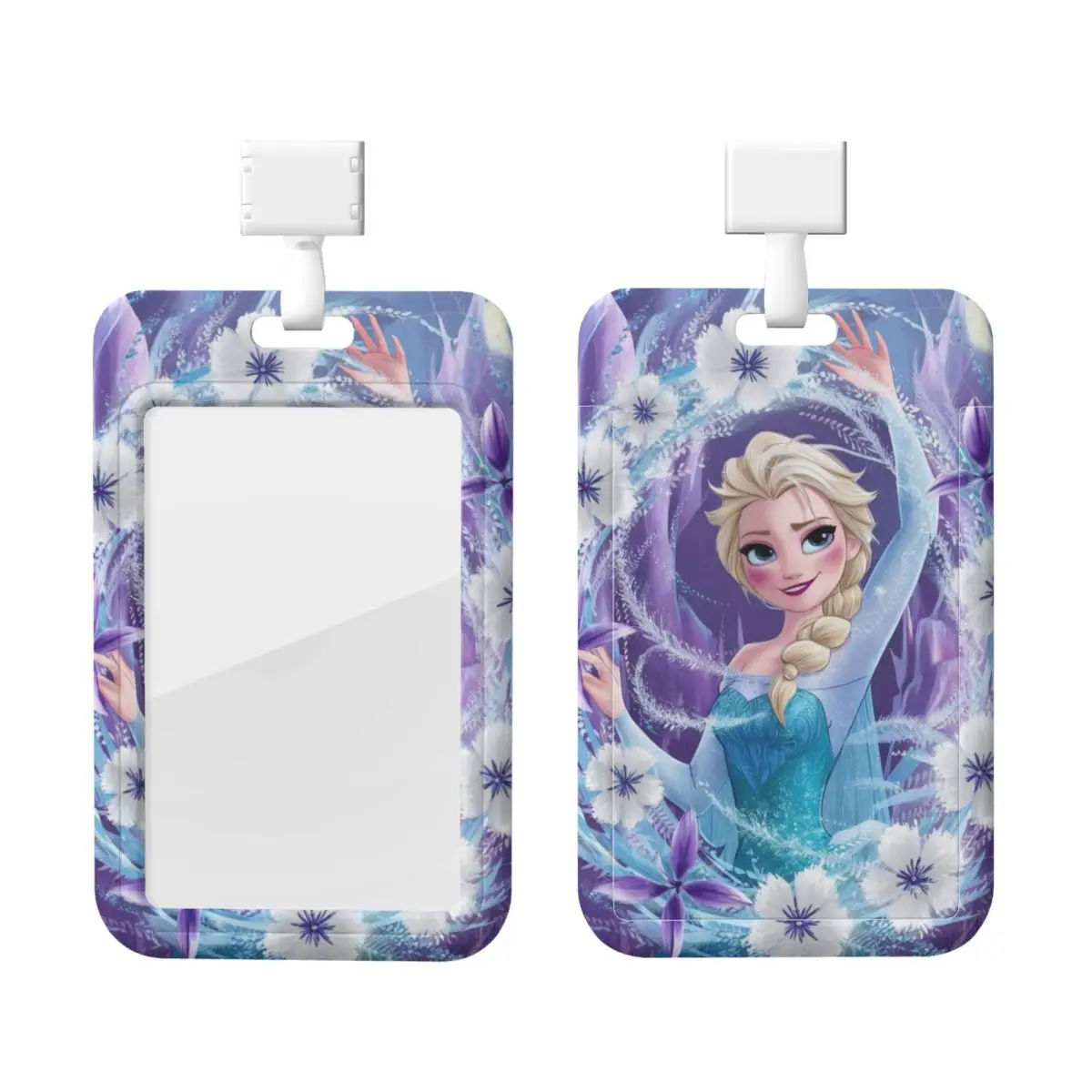 

Custom Frozen Elsa Anna Card Badge Holder Hospitals Card Holder Unisex Neck Lanyard Credit Card Holders Neck Strap