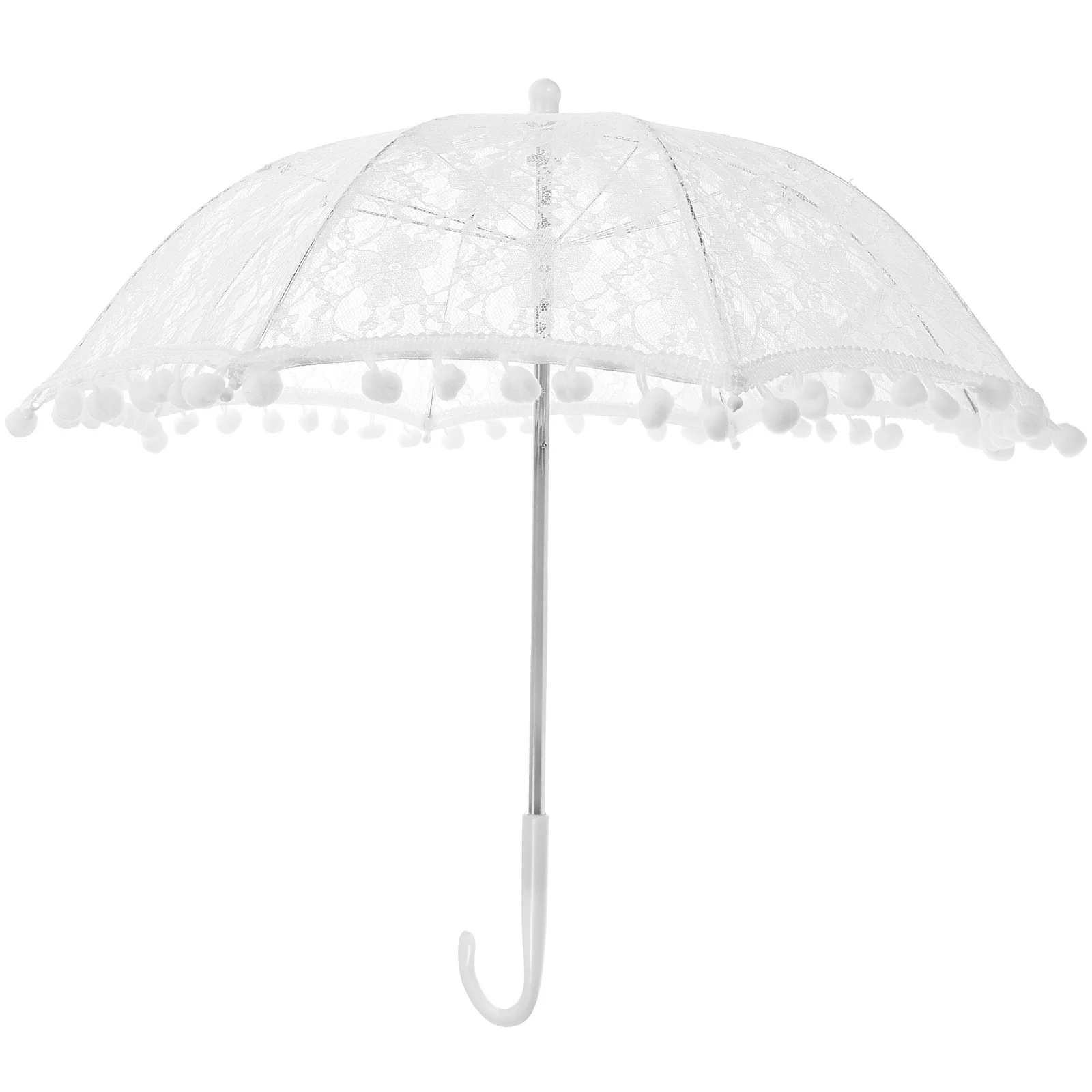 1 قطعة مظلة الزفاف الدانتيل المظلة أنيقة التطريز الكريات خفيفة الوزن ديكور حفلات الزفاف خمر زهرة الرقص الصورة #2