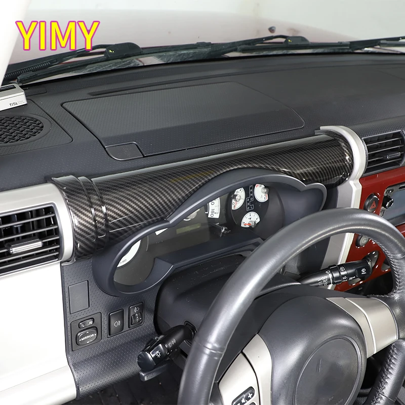 

For Toyota FJ Cruiser 2007-2021 LHD ABS Carbon fiber Automotive parts control shift panel decorative strip cover accessories