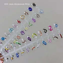 1mm*1m Flexible Chrome Aluminum Wire Adjustable Glossy Metal Charms Easy Styling Shape Alloy Wire Niche DIY Nail Ornament 404art
