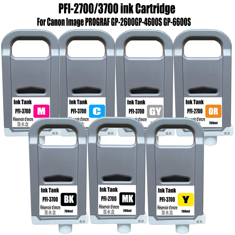 

Картридж с чернилами Canon PFI-2700 PFI-3700 для принтеров Canon Image PROGRAF GP 2600, GP 4600S, GP 6600S