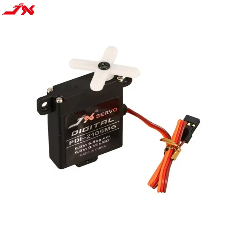 JX سيرفو PDI-2105MG محرك سيرفو صغير مع عمود مجوف 4.8-6 فولت تروس معدنية تناظرية IP42 مقاومة للرذاذ لسيارة RC/اردوينو/روبوت دوبوت #2