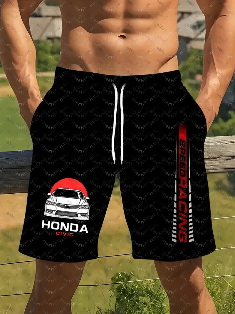 

Summer 3D Printing Motorcycle Riding Shorts Fast Drying Breathable Short Sleeve Sport For Men And Women Honda Riding Shorts
