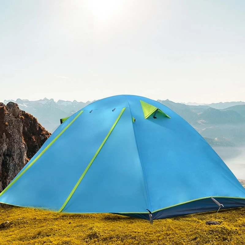 

Cycling Camping Tent Outdoor Hiking Tent Reloaded Double-layer Camping Aluminum Pole Professional Rainproof Single