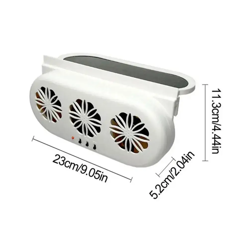 Car Fan Solar Powered Car Fan Auto Air Vent Cool Cooling Fan Saving Cooler Cooling Air Air System Energy Purifiers Radiator