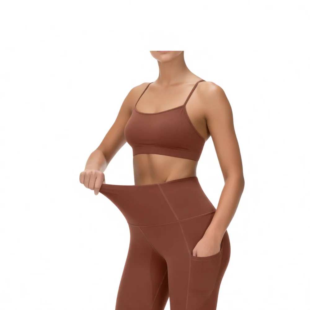 Womens Fitness Yoga Leggings High Waisted Sports Tights Quick Dry Athletic Gym Running Cropped Slimming Workout Pants Breathable