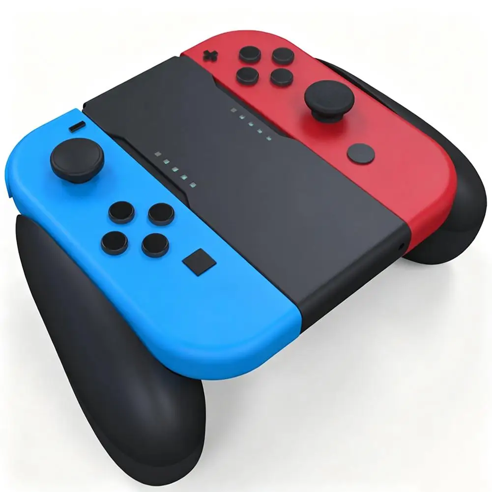 Agarradera cómoda para controladores Switch Joy‑Con, soporte ergonómico antideslizante de tacto suave, soporte portátil para controlador de juegos