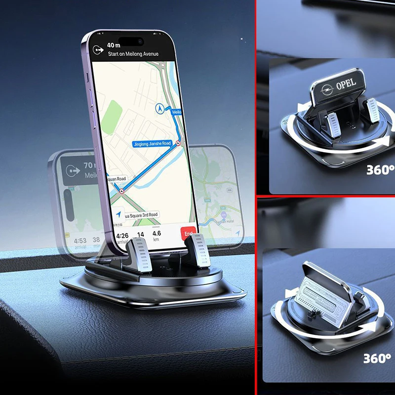Car Phone Holder Suction Cup Dashboard Stand GPS Support Grille For Opel Astra G J Insignia Mokka Zafira Corsa Vectra C D Antara
