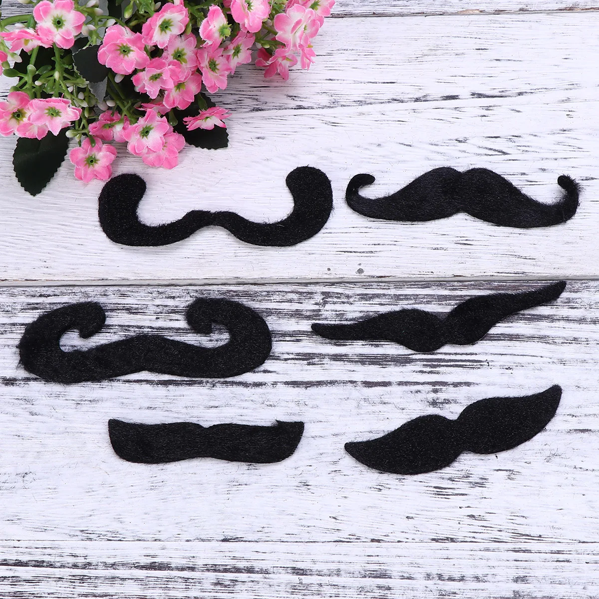 6 stuks nep baard zwart zelfklevende snor kostuum partij grappige snorhaar kit natuurlijke look gemakkelijk te dragen voor mannen vrouwen en kinderen