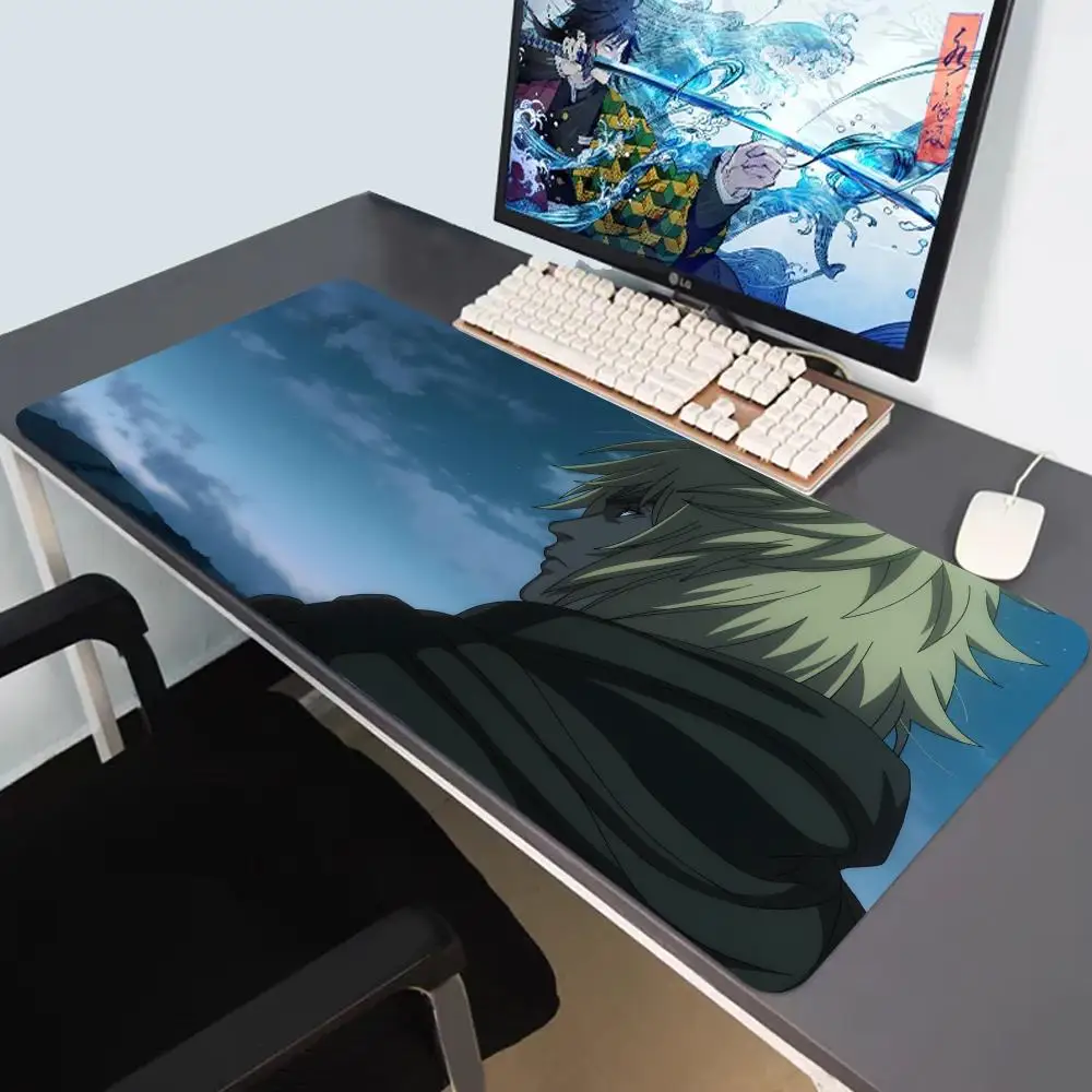 

Резиновый коврик для мыши Vinland Saga, крутой резиновый коврик для компьютерной игровой мыши, размер для индивидуального произвольного узора, настольный коврик 900x400