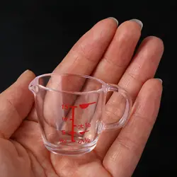 Lovely Baking Measuring Cup Small Milk Cup Mini Graduated Coffee Measuring Cup Pointed Beaker 15ml