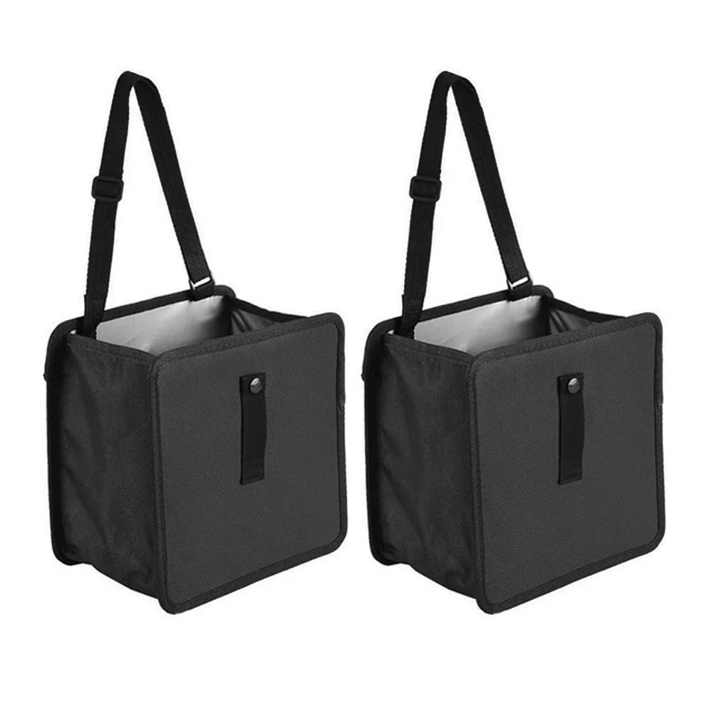 

2Pcs Car Backseat Trash Can Hanging Organizer Foldable Car Seat Storage Box Portable Backseat Storage Organizer Holder
