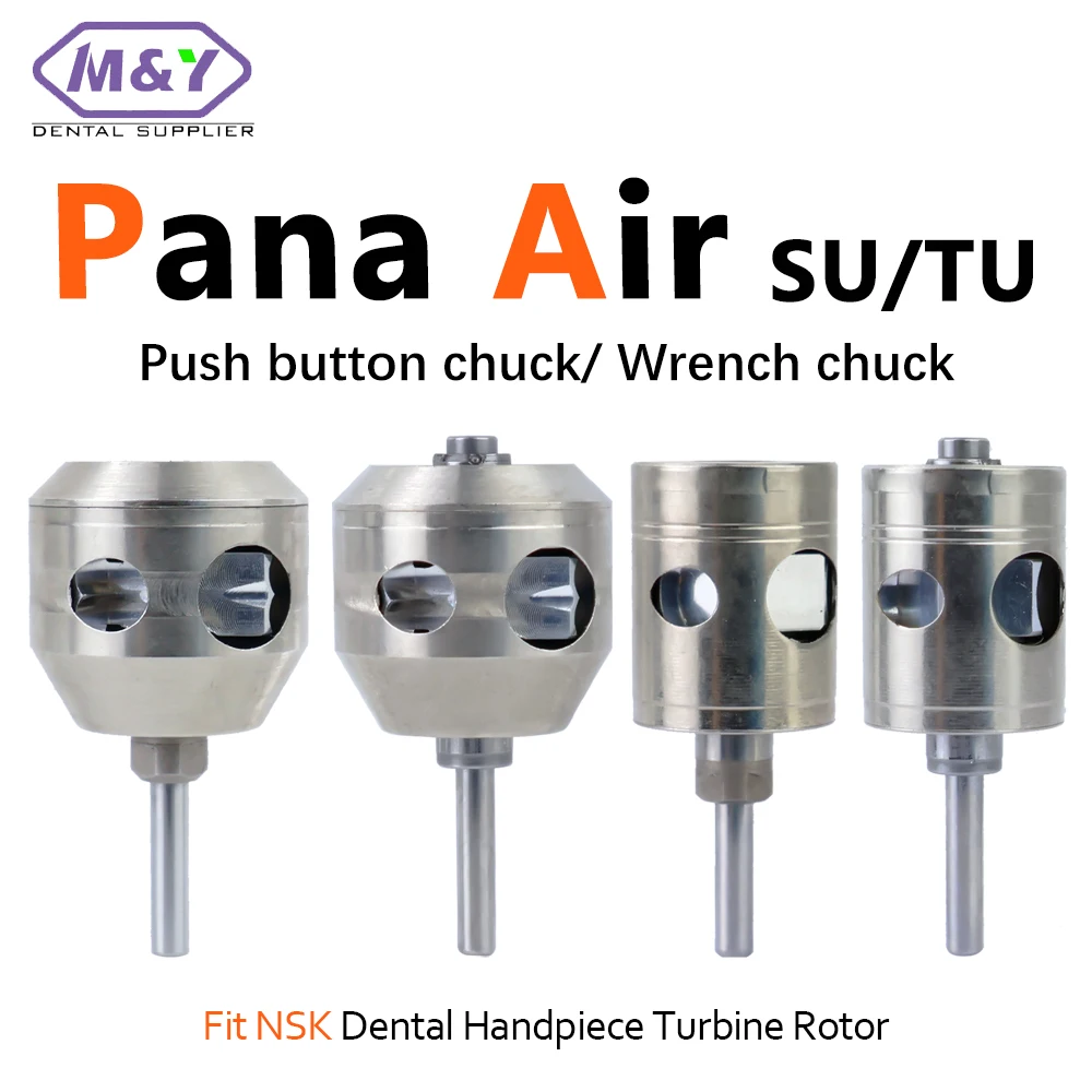

Dental Handpiece Cartridge Air Turbine Rotor Ceramic Bearing Push botton/ wrench chuck Rotor Fit NSK PANA AIR Dentistry Tools