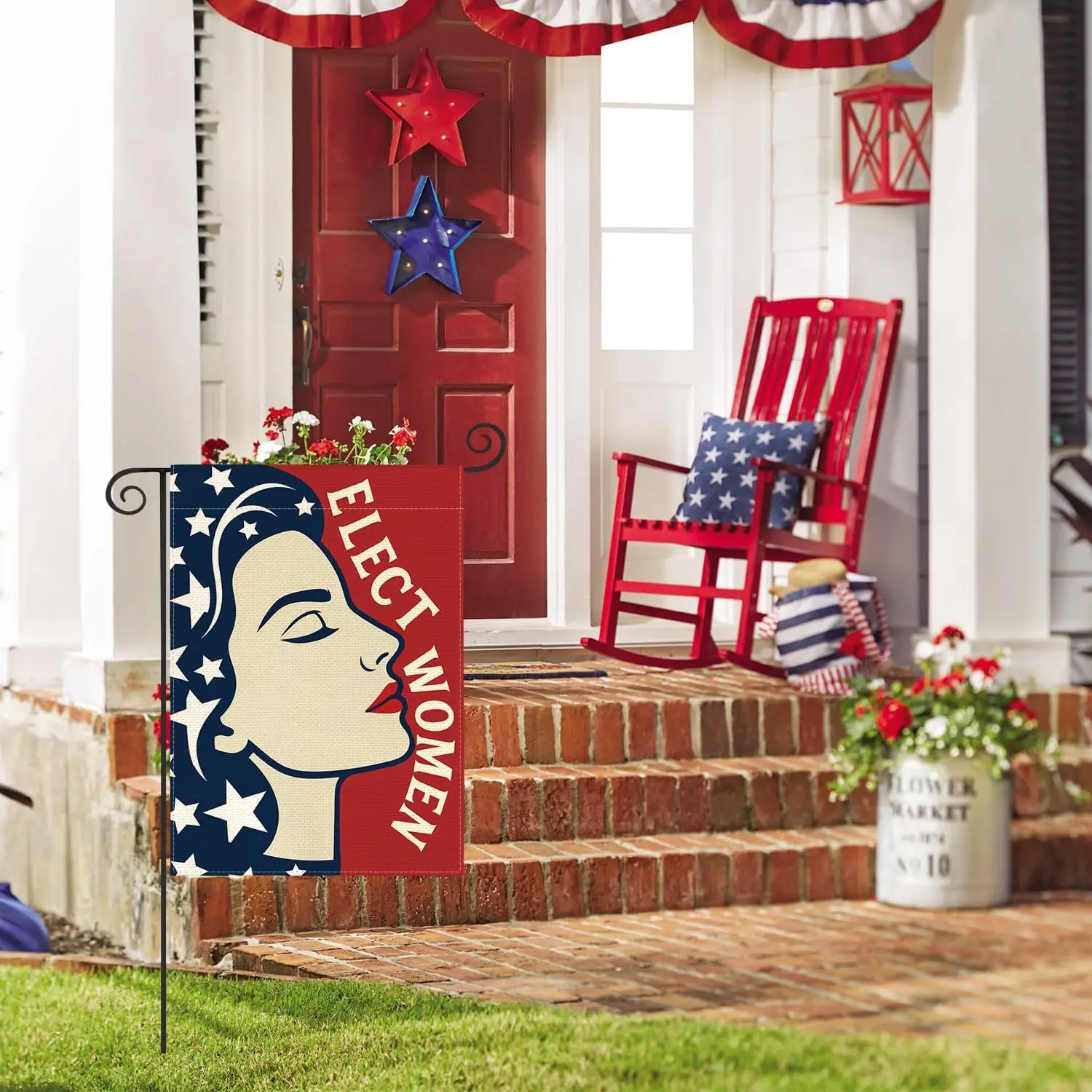 AVOIN colorlife Womens Rights Election Garden Flag 12x18 Inch Double Sided, American Vote Democracy Patriotic Yard Outdoor D ZZM