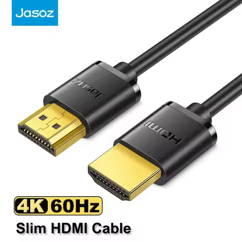 Jasoz 울트라 슬림 HDMI 케이블 4K 고속 60Hz 남성 HDMI 2.0 비디오 케이블 (PC 분배기 스위처 모니터 HDTV 코드 얇은 3m 5m)
