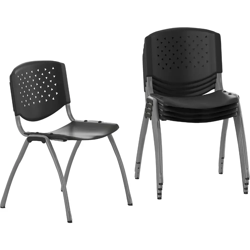 

Waiting for Seats with Perforated Backs, Waiting Seats Chairs for Offices,lobbies， Set of 5, Gray 24.5"D X 20.75"W X 28.5"H