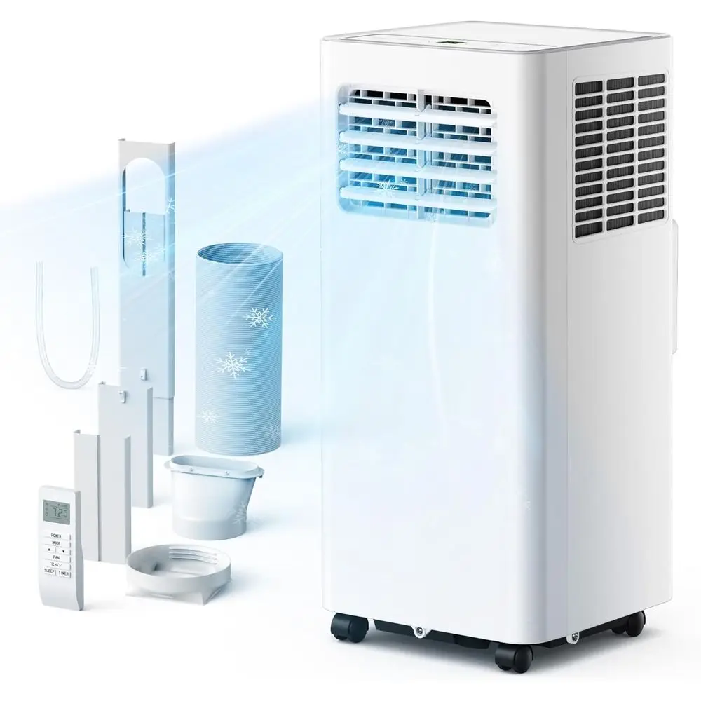 

8,000 Portable Air Conditioners, 4-in-1 Air Conditioner Portable Up to 350 Sq.t., Portable AC Unit with Cool, an, uiier, Sleep,