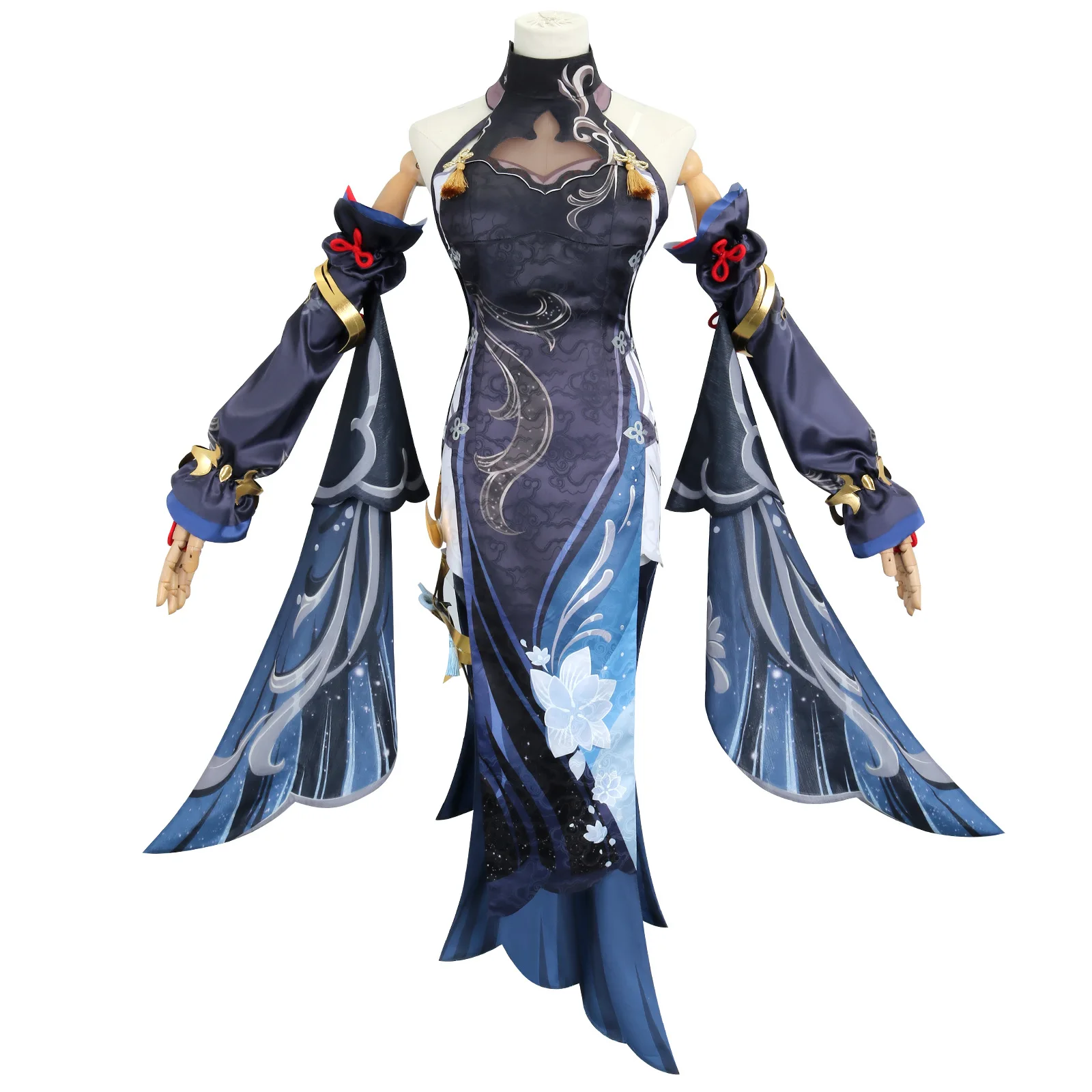 Original Shenhai Festival Of Lights Shenhe Skin Cos Game Cold Flower Dew Shenhe Cosplay Cosplay Suit Female