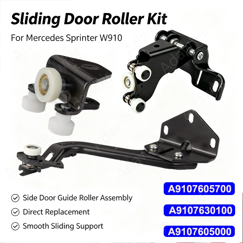 OE 9107605700 A9107630100 A9107605000 Sliding Door Roller Guide Right Upper Middle Lower Compatible With Sprinter W907/910 2019-