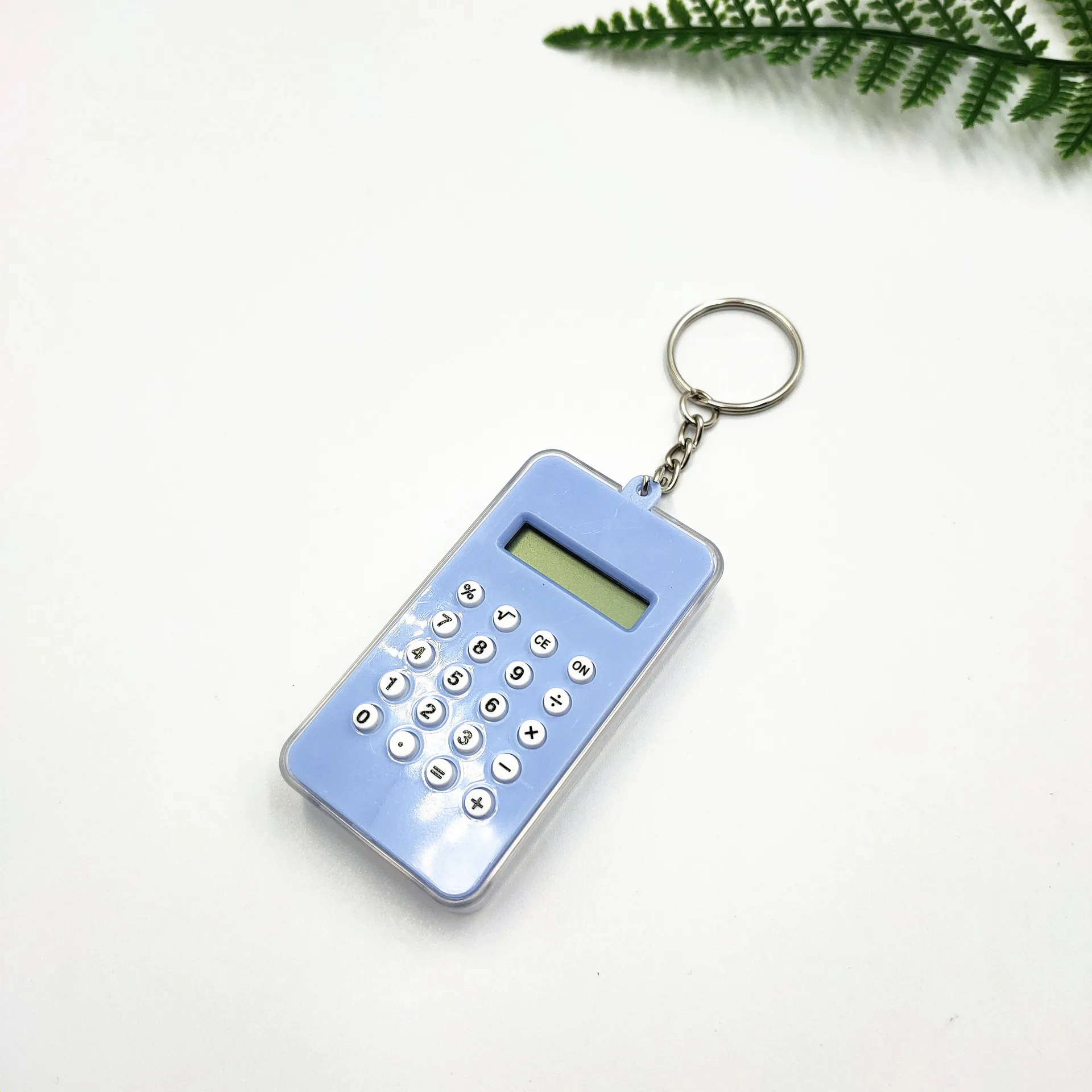 آلة حاسبة صغيرة محمولة Kawaii جيب محمولة خفيفة الوزن شاشة ديجيتال كارتونية لطيفة سلسلة مفاتيح صغيرة آلة حاسبة مكتب التموين #6